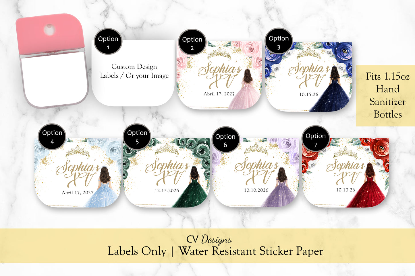 Pure B Custom Hand Sanitizer Labels