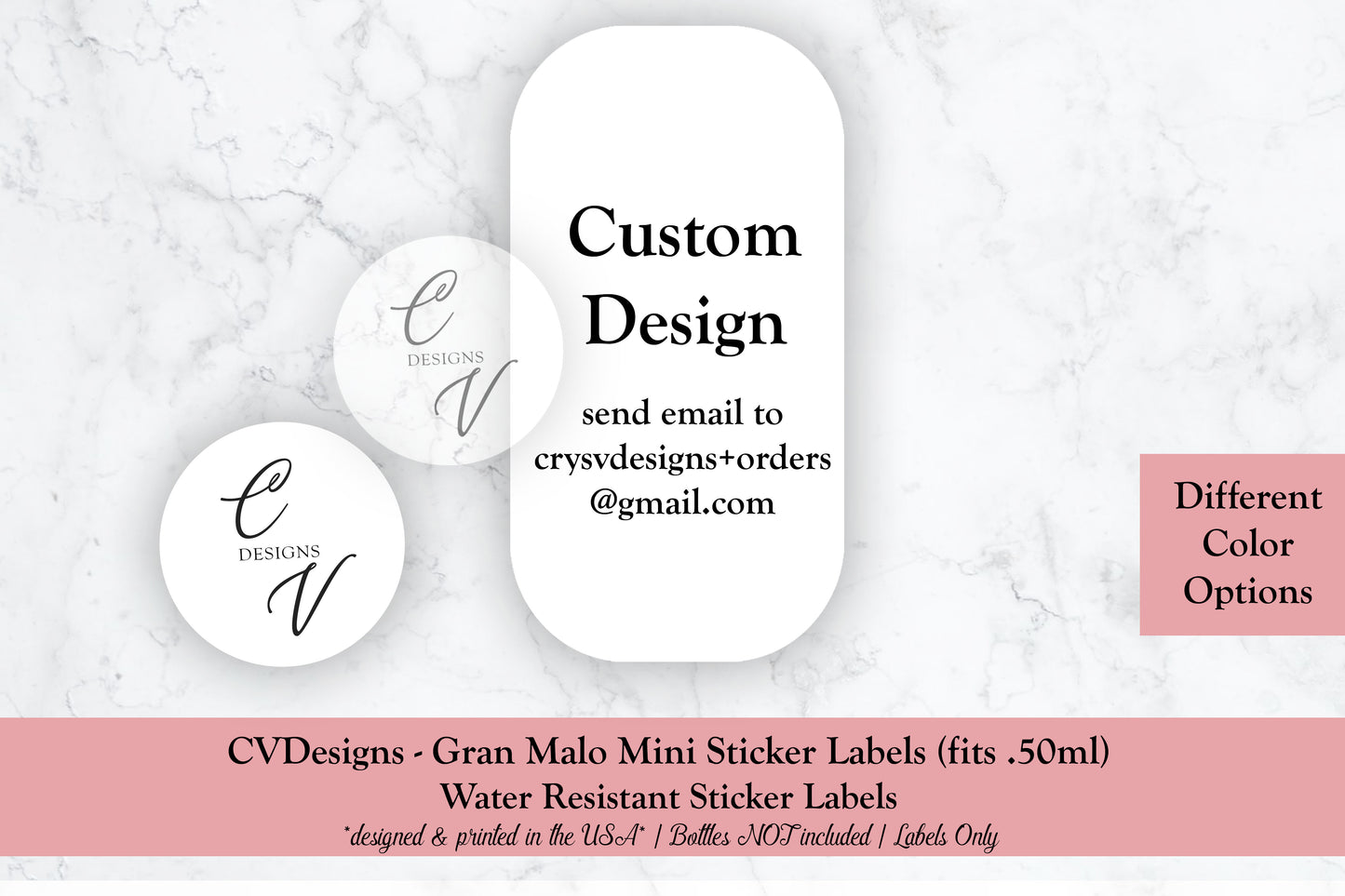 Baptism Custom Gran Malo Tequila Mini Bottle Labels only