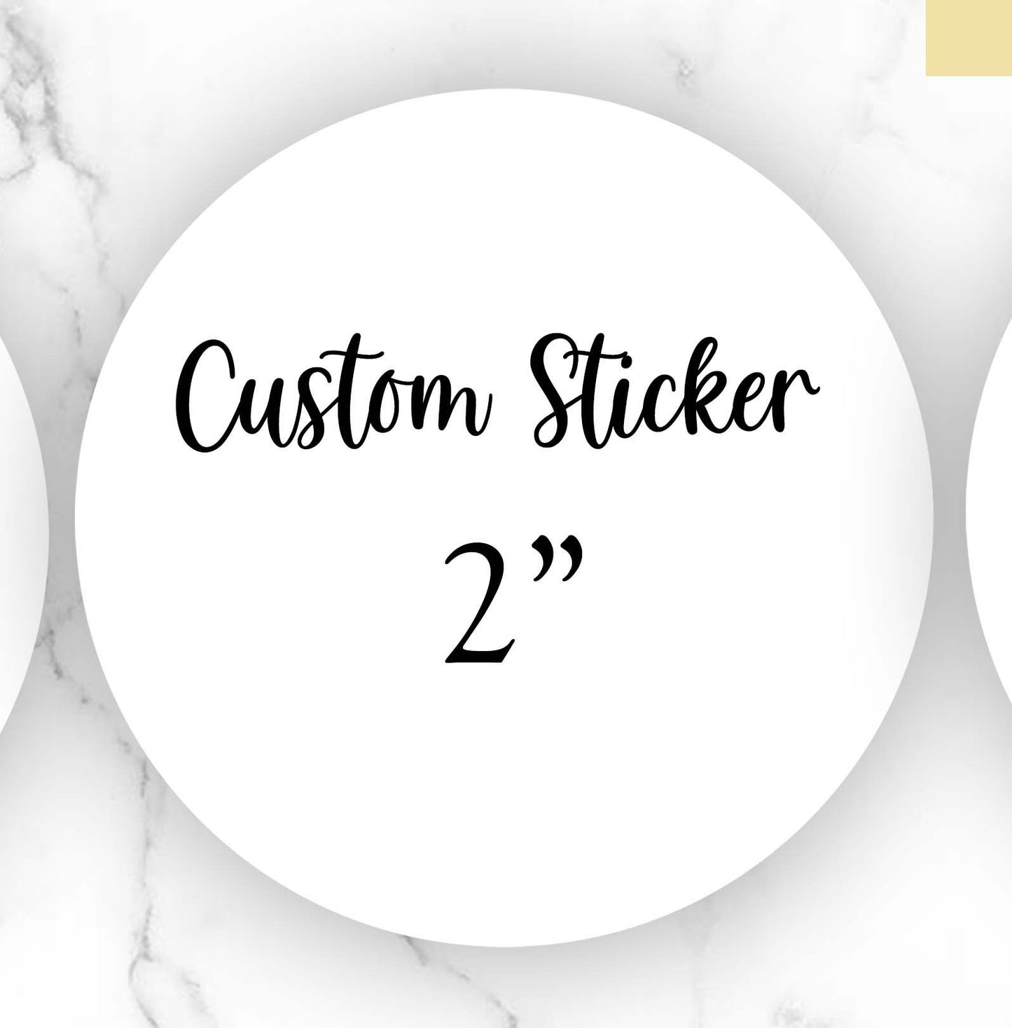 Custom Design Round Favor Stickers, 1.5", 2", or 3"