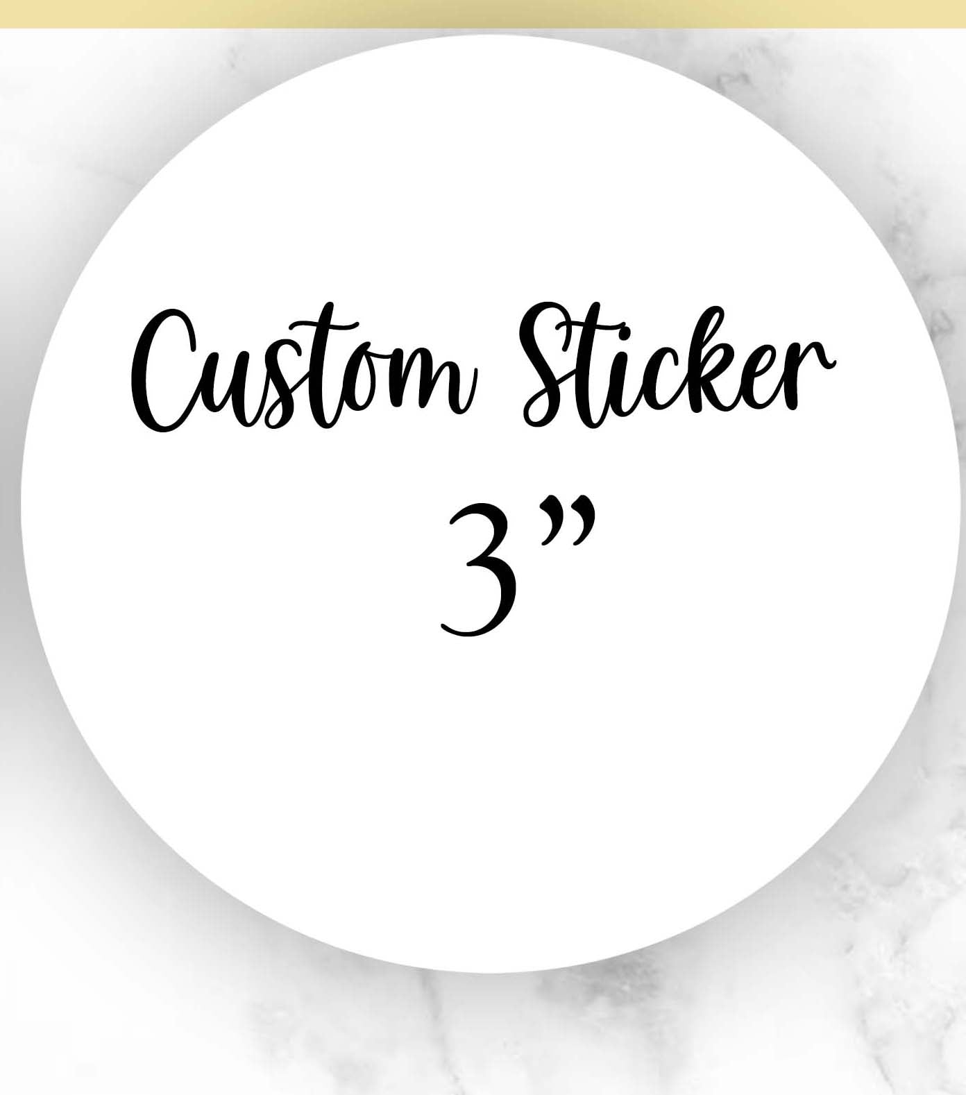 Custom Design Round Favor Stickers, 1.5", 2", or 3"
