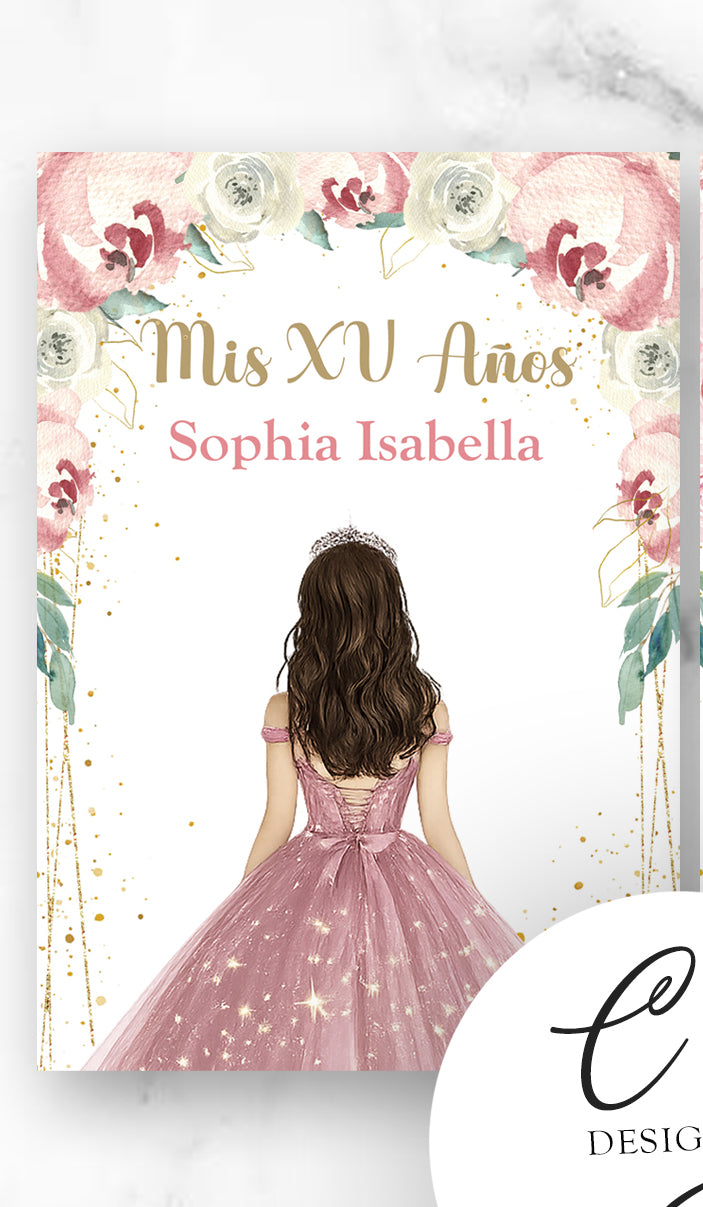 Quinceanera Scrunchie Tags