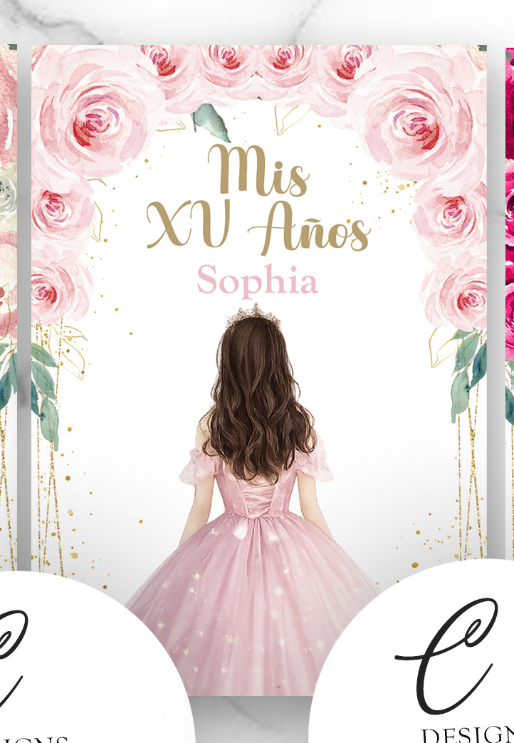 Quinceanera Scrunchie Tags
