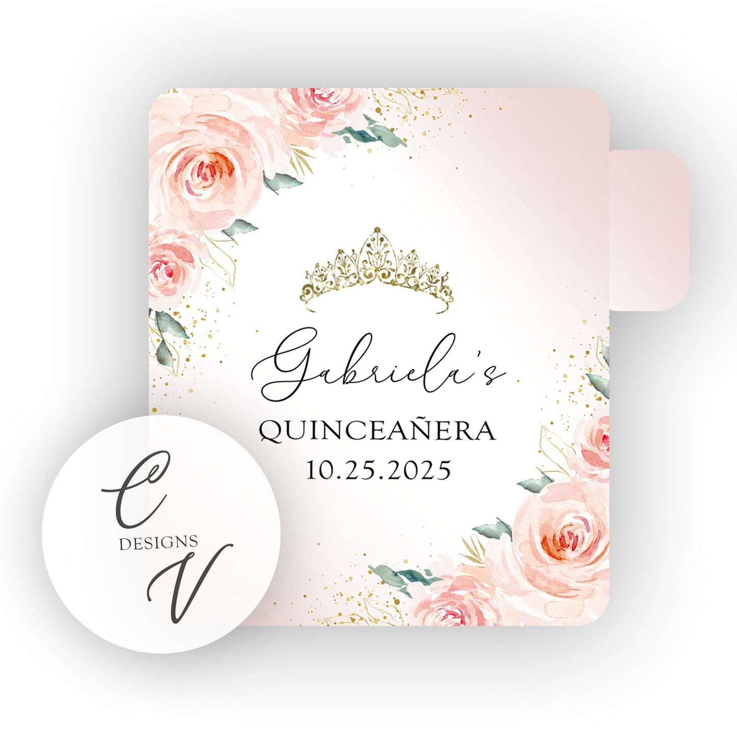 Quinceanera Lip Balm Labels