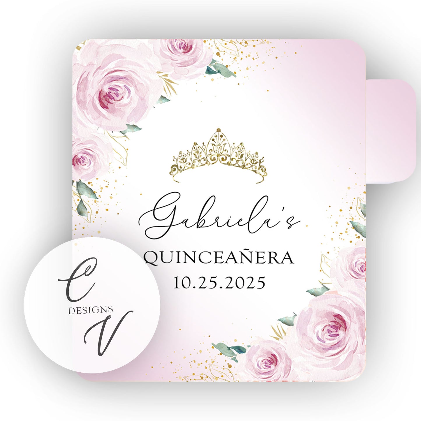 Quinceanera Lip Balm Labels