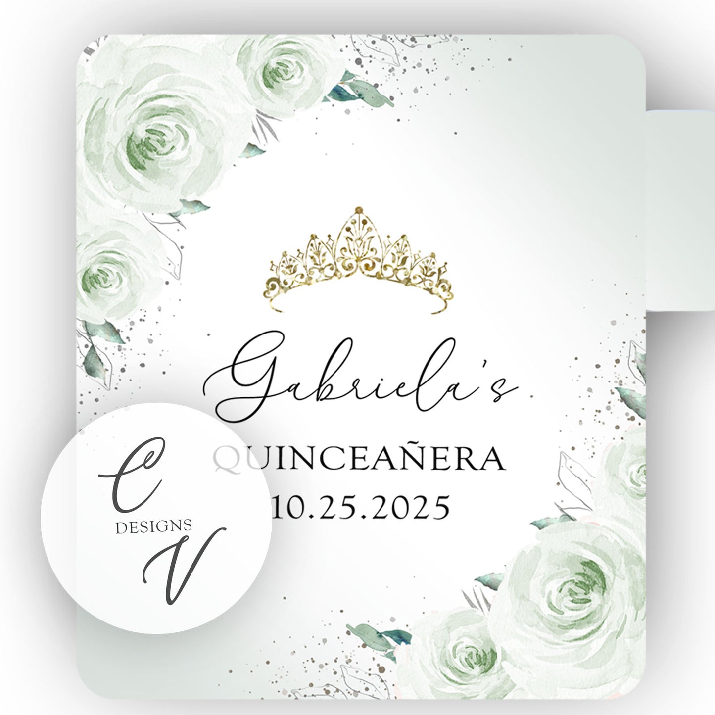 Quinceanera Lip Balm Labels